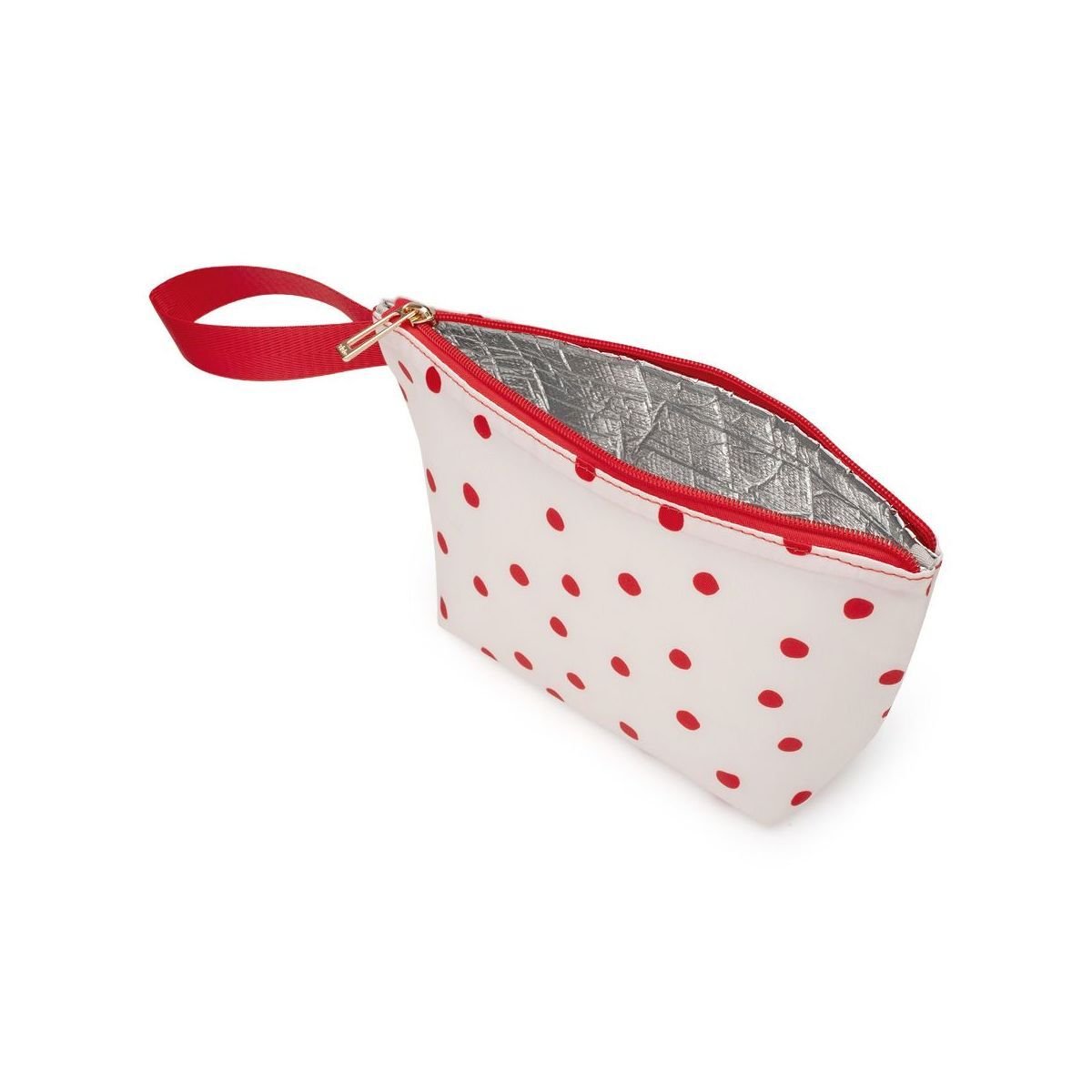 Necessaire Termica Poa Vermelho Branco 2
