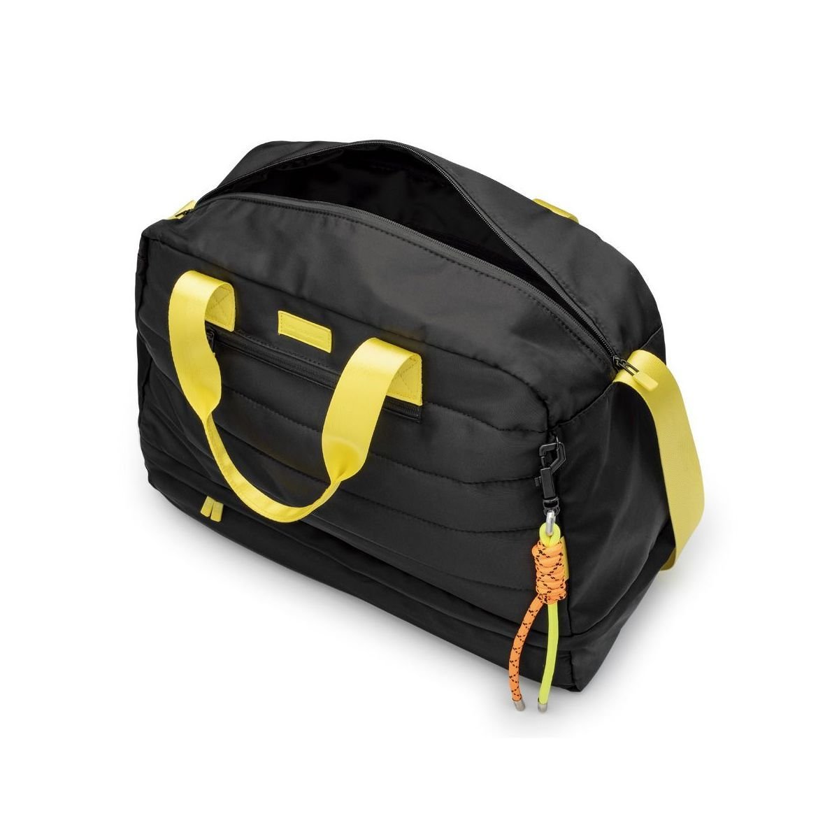 Bolsa Matelasse Preta Detalhes Neon Preto 3
