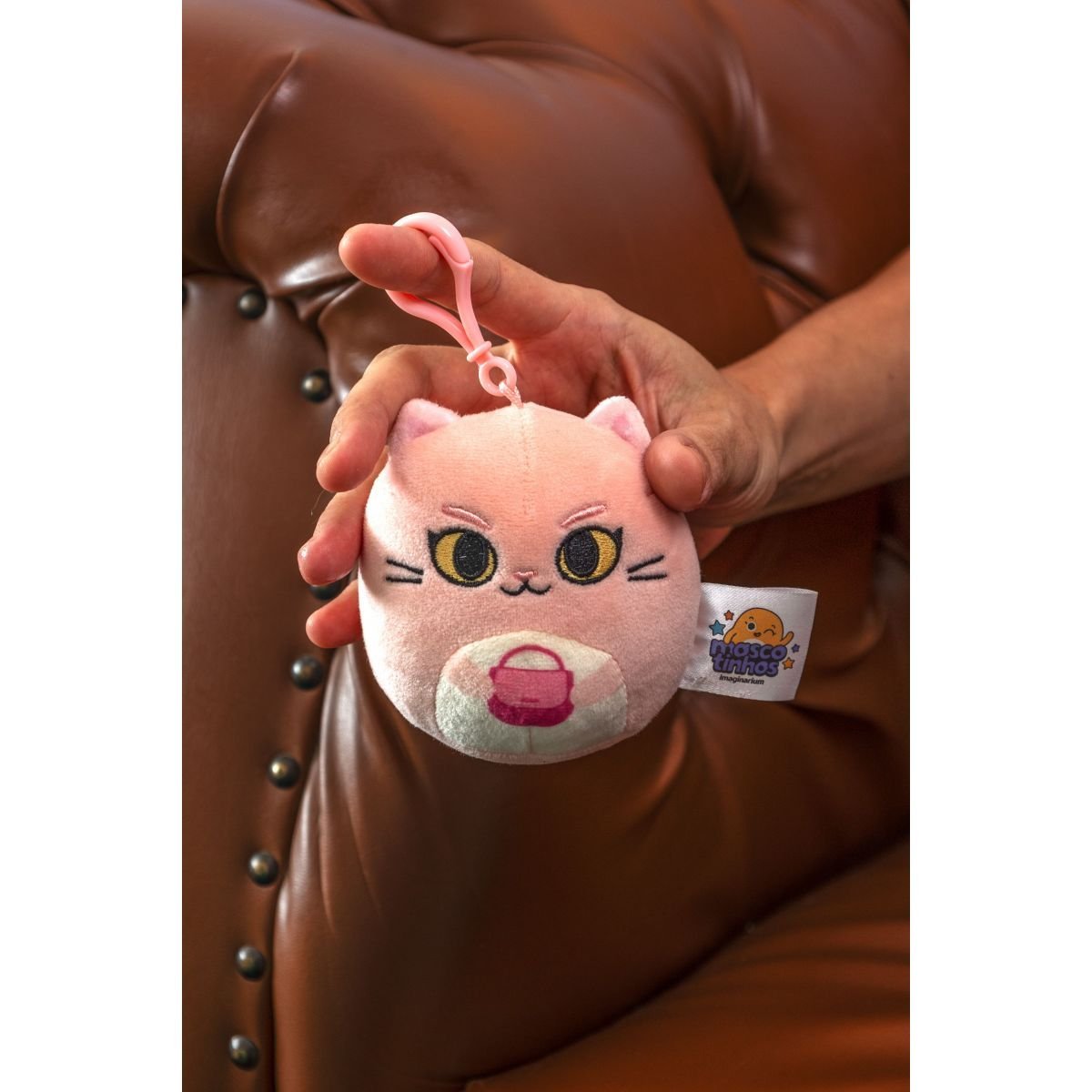 Chaveiro Pelucia Catita Rosa 2