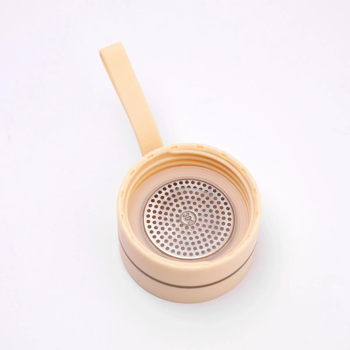 Garrafa Com Infusor Chá Sei Me Cuidar Bege 4