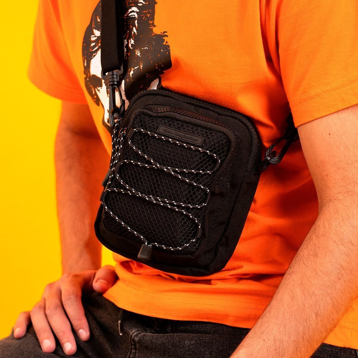 Shoulder Bag Mesh Preto Preto 2