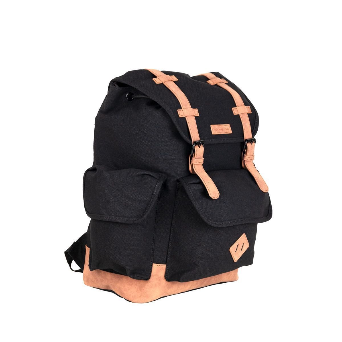 Mochila Laptop Canvas Cargo Preta Preto 2