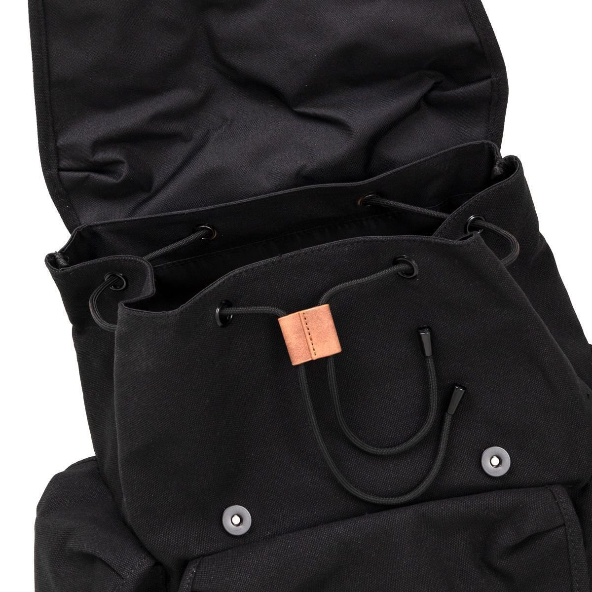 Mochila Laptop Canvas Cargo Preta Preto 5