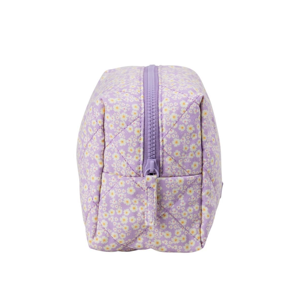 Necessaire Por Onde Flor Roxo 3