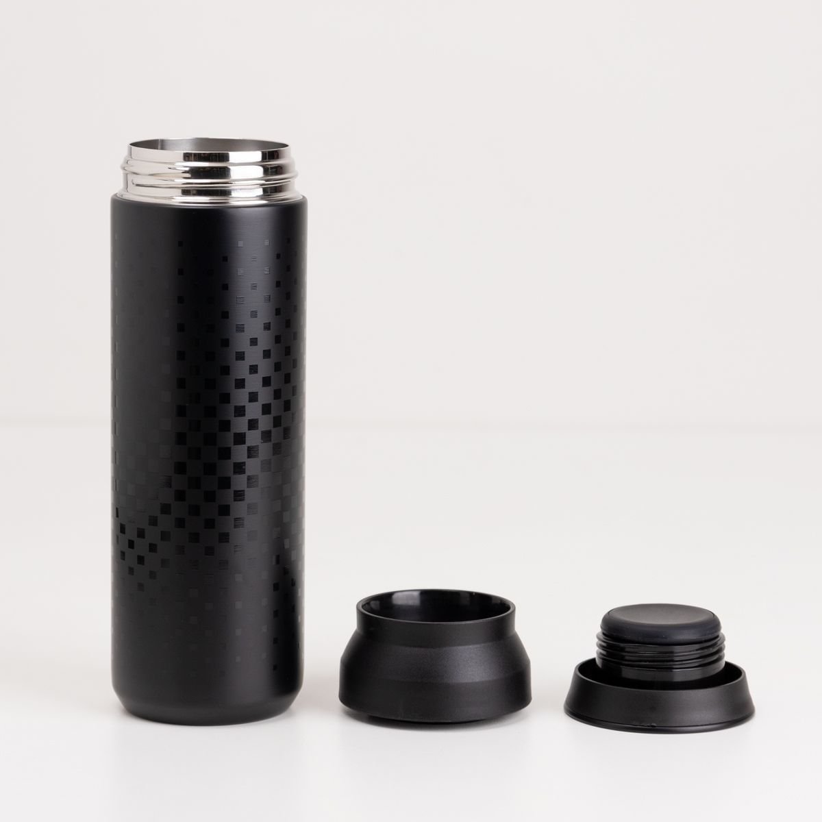 Garrafa Térmica Geométrica Preto 3
