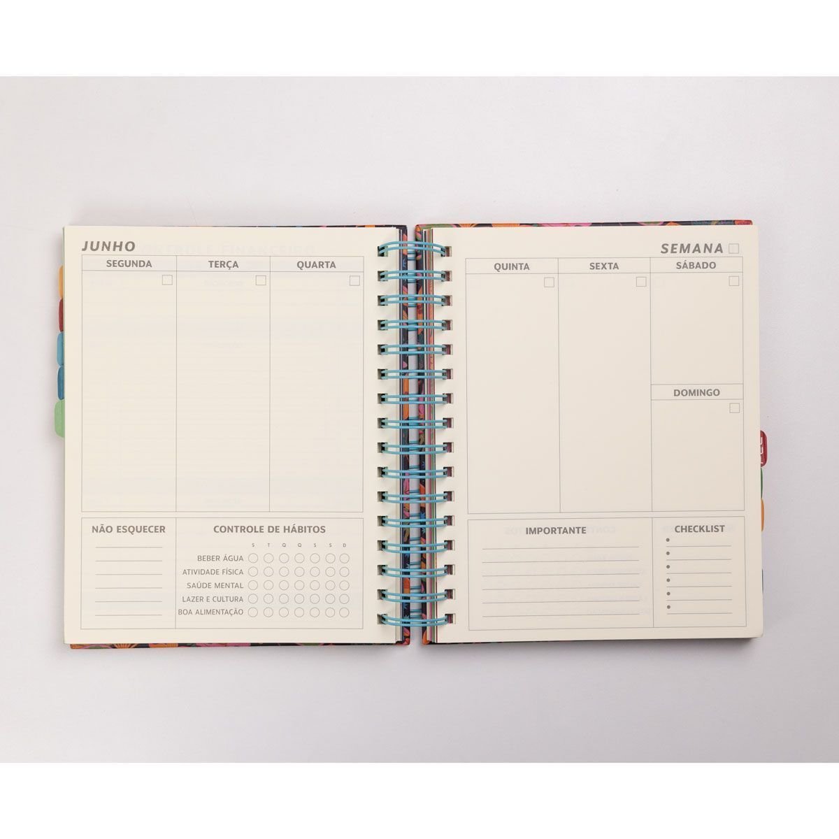 Planner Estampa Beija Flor ÚNICO 7