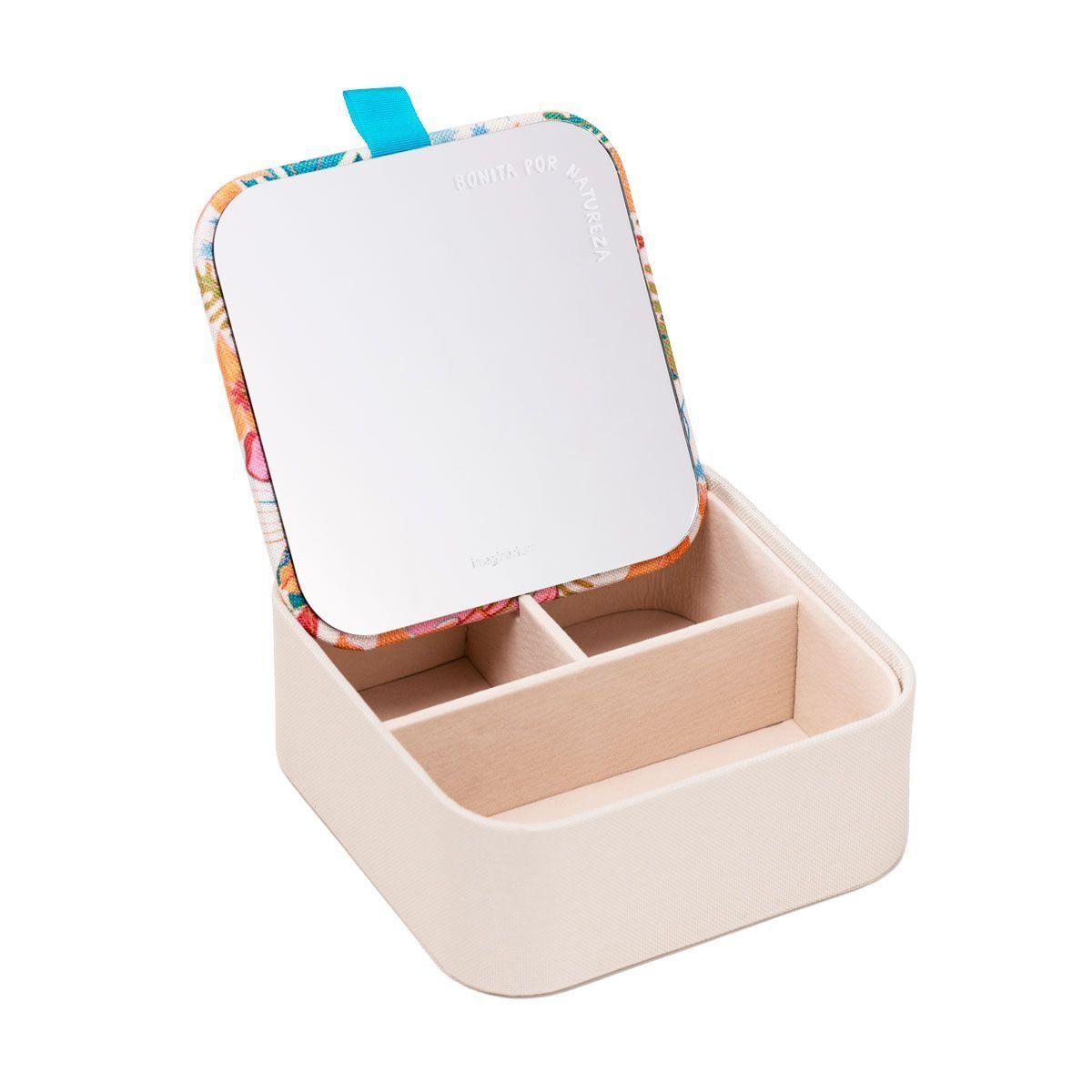 Porta Bijoux Beija Flor Bege 1