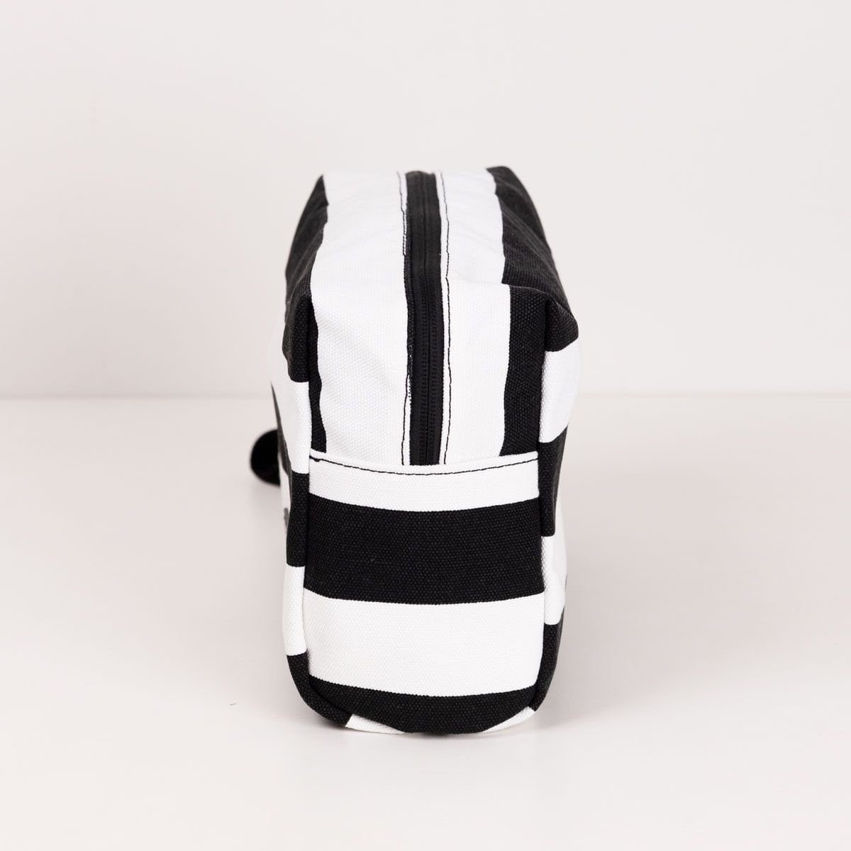 Necessaire Media Alca Canvas Listrada Preto 3