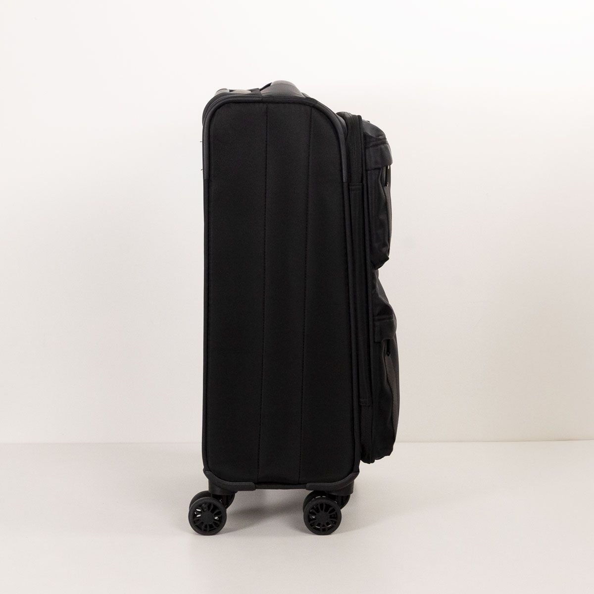 Mala De Viagem Bolsos Preta Preto 3