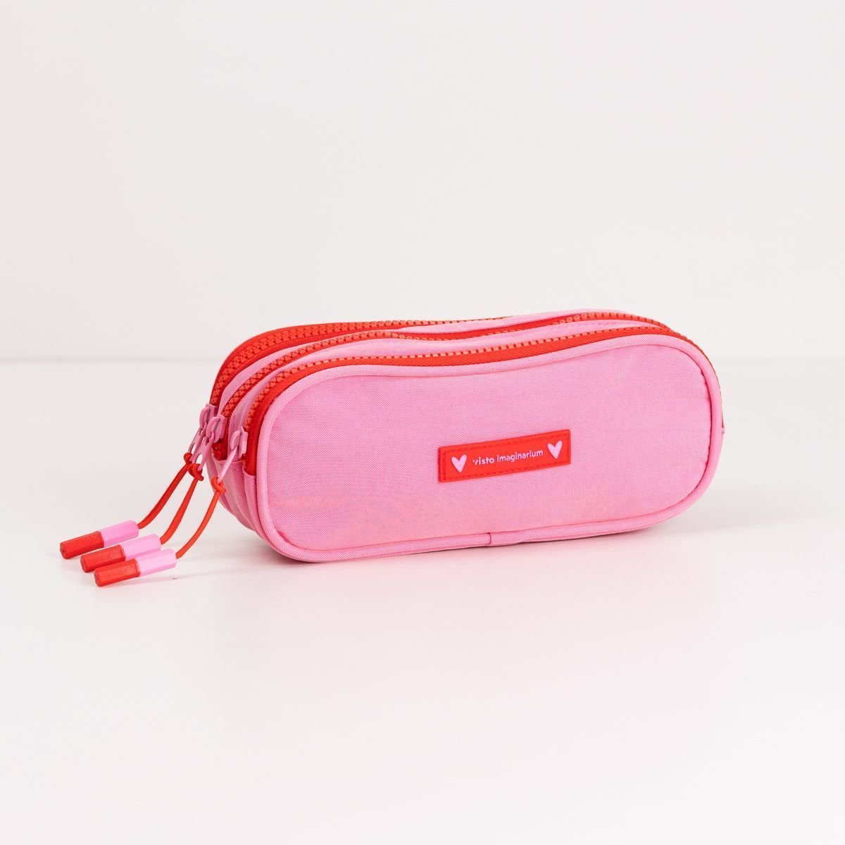 Estojo Bolsos Rosa e Vermelha