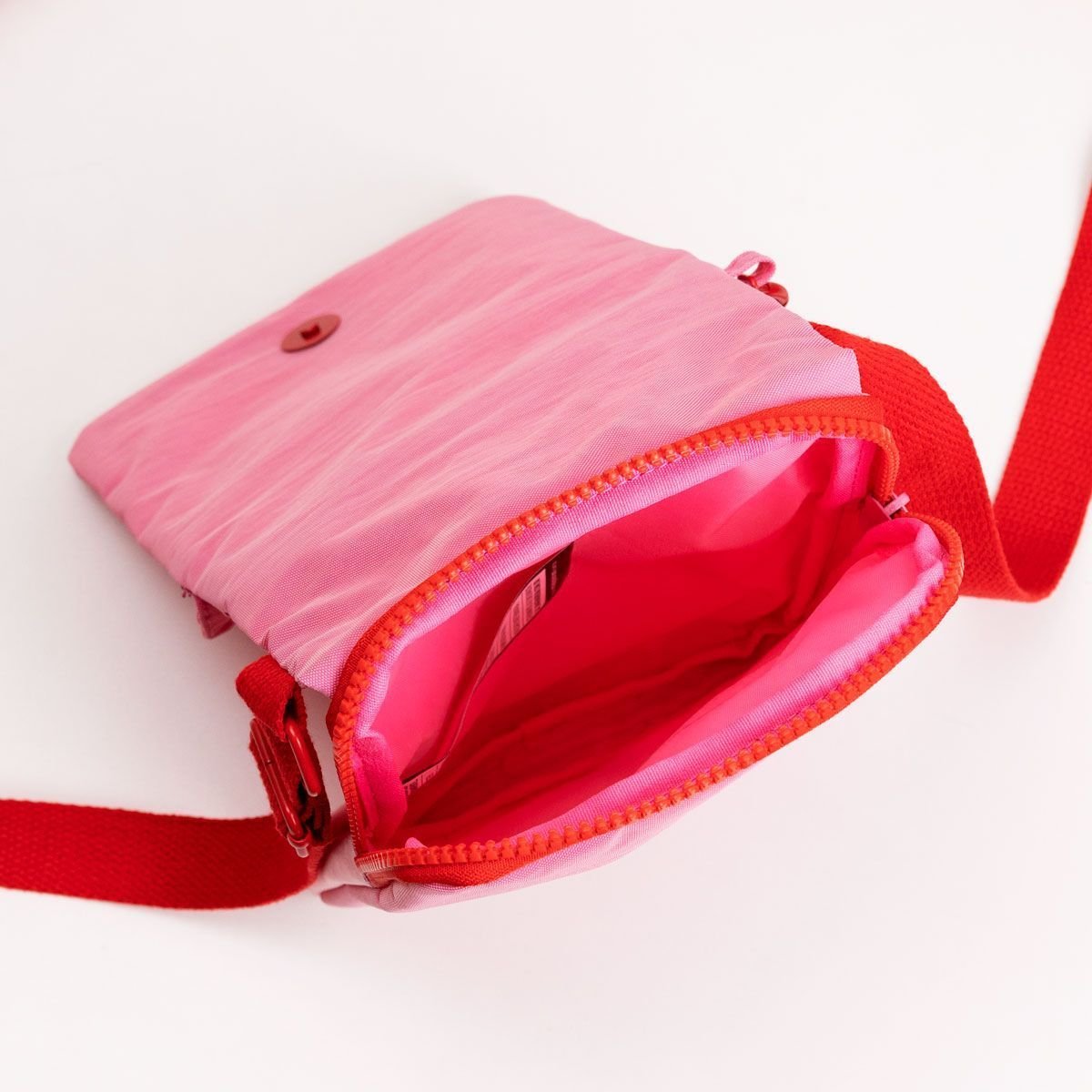 Bolsinha Crossbody Rosa e Vermelha ÚNICO 7