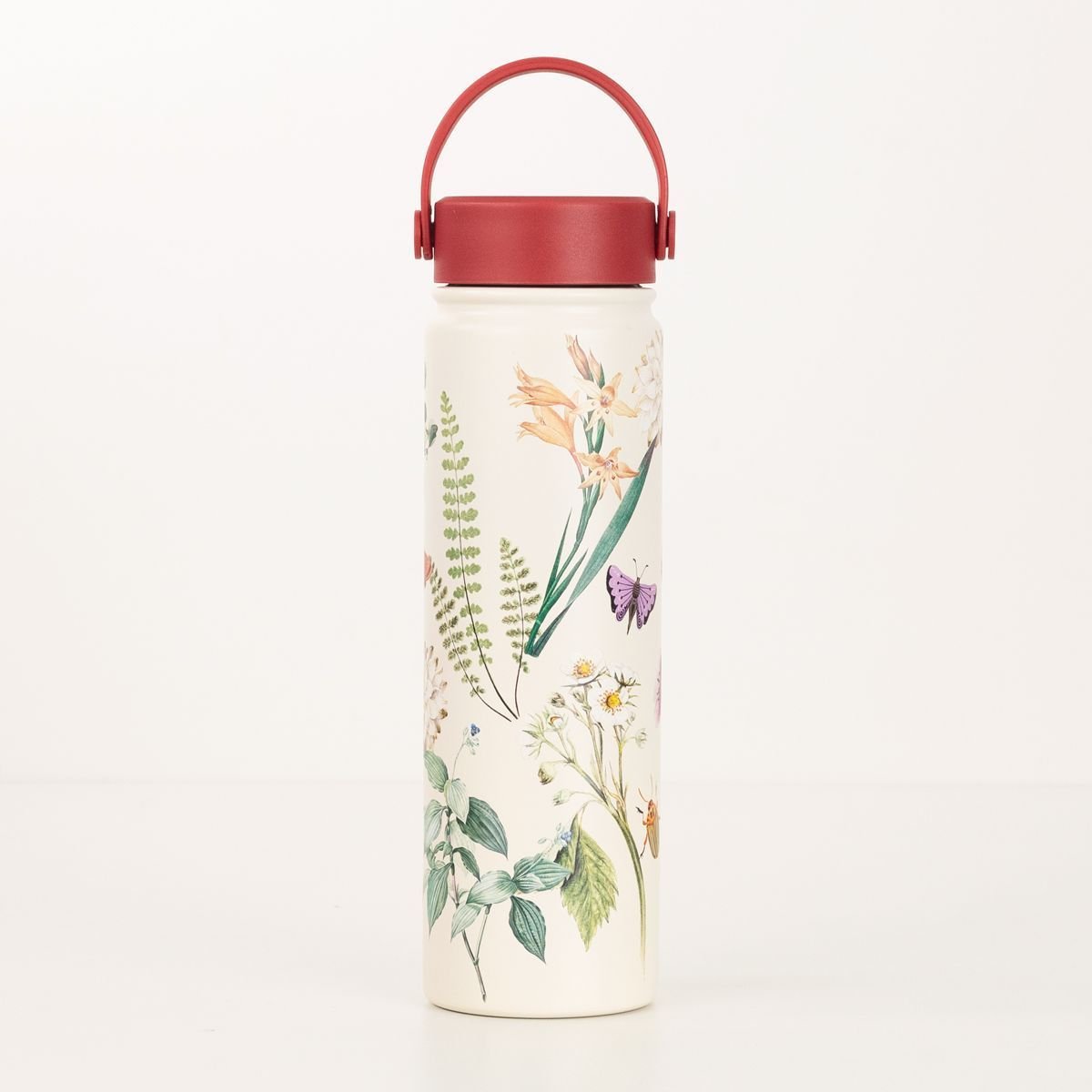 Garrafa Térmica Com Alça Botânica Branco 3
