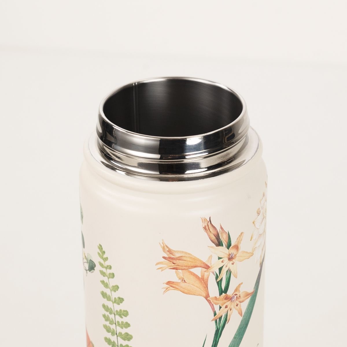 Garrafa Térmica Com Alça Botânica Branco 5