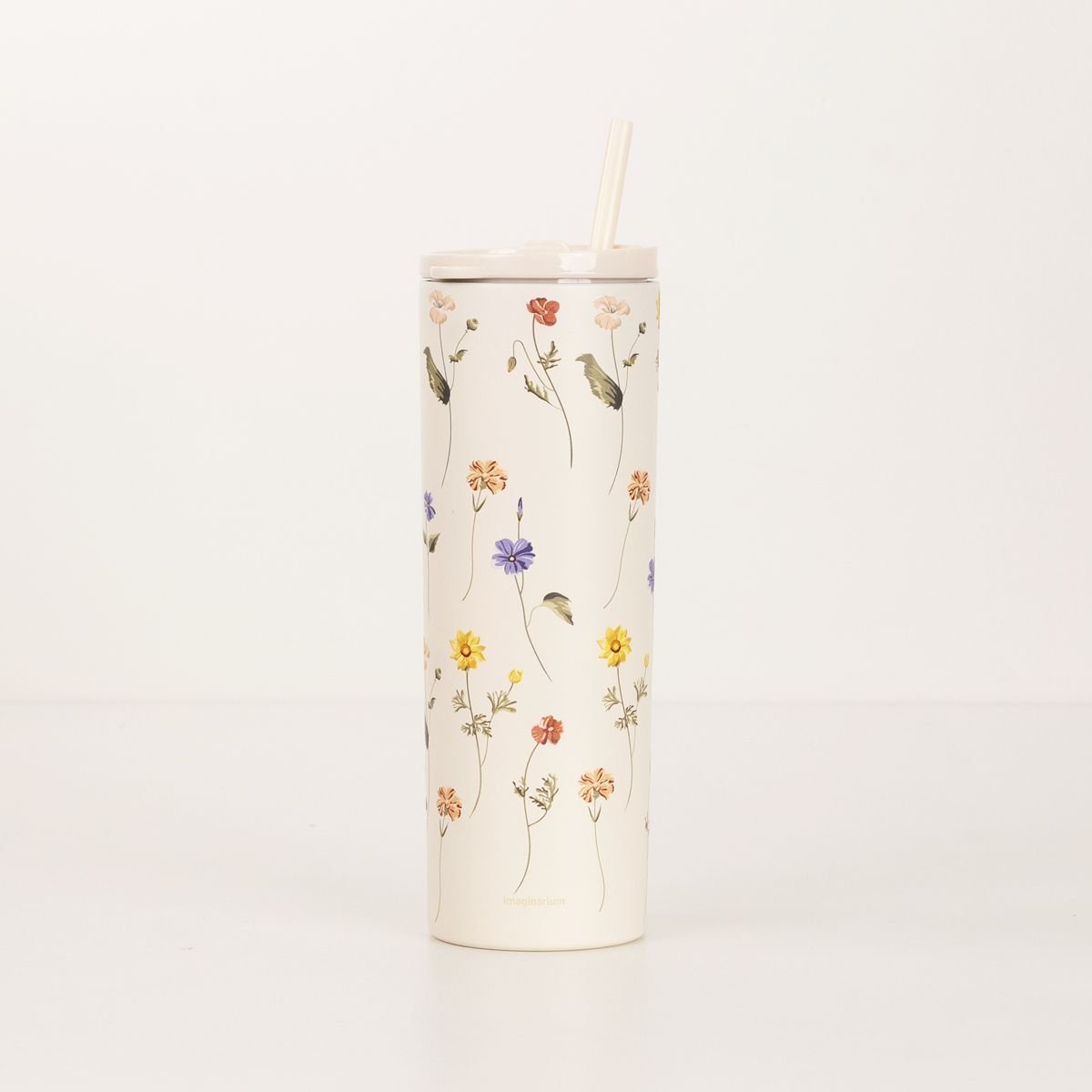 Copo Térmico Com Canudo Botânica Branco 3