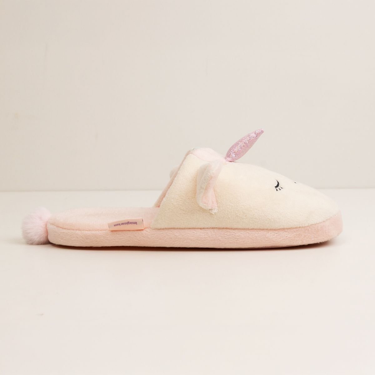 Pantufa Unicórnio Aurora Rosa 3