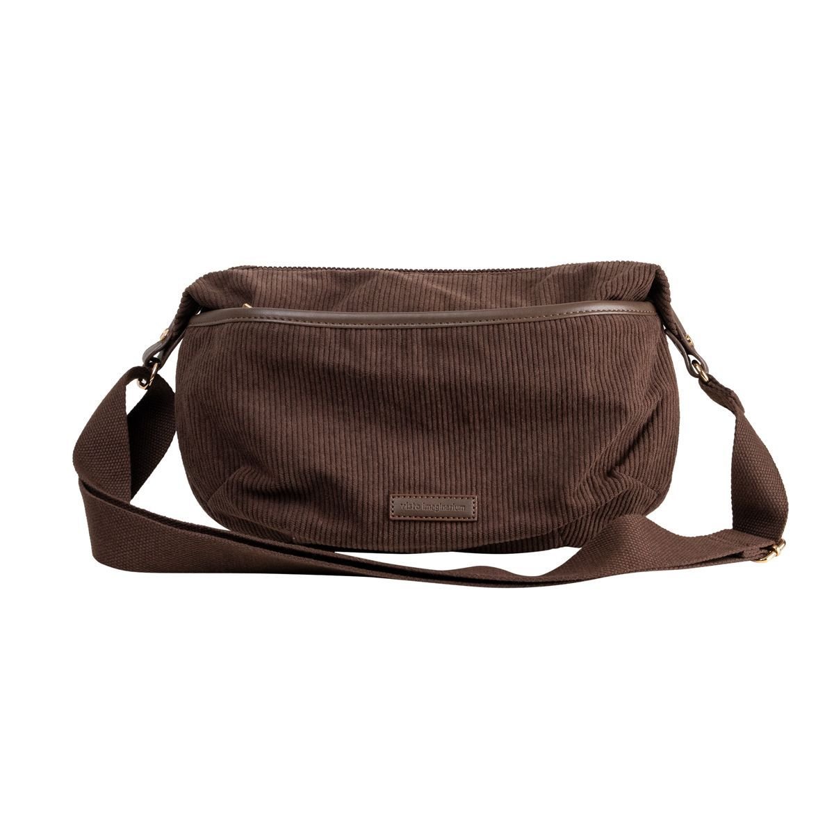 Bolsa Midi Cotelê Marrom