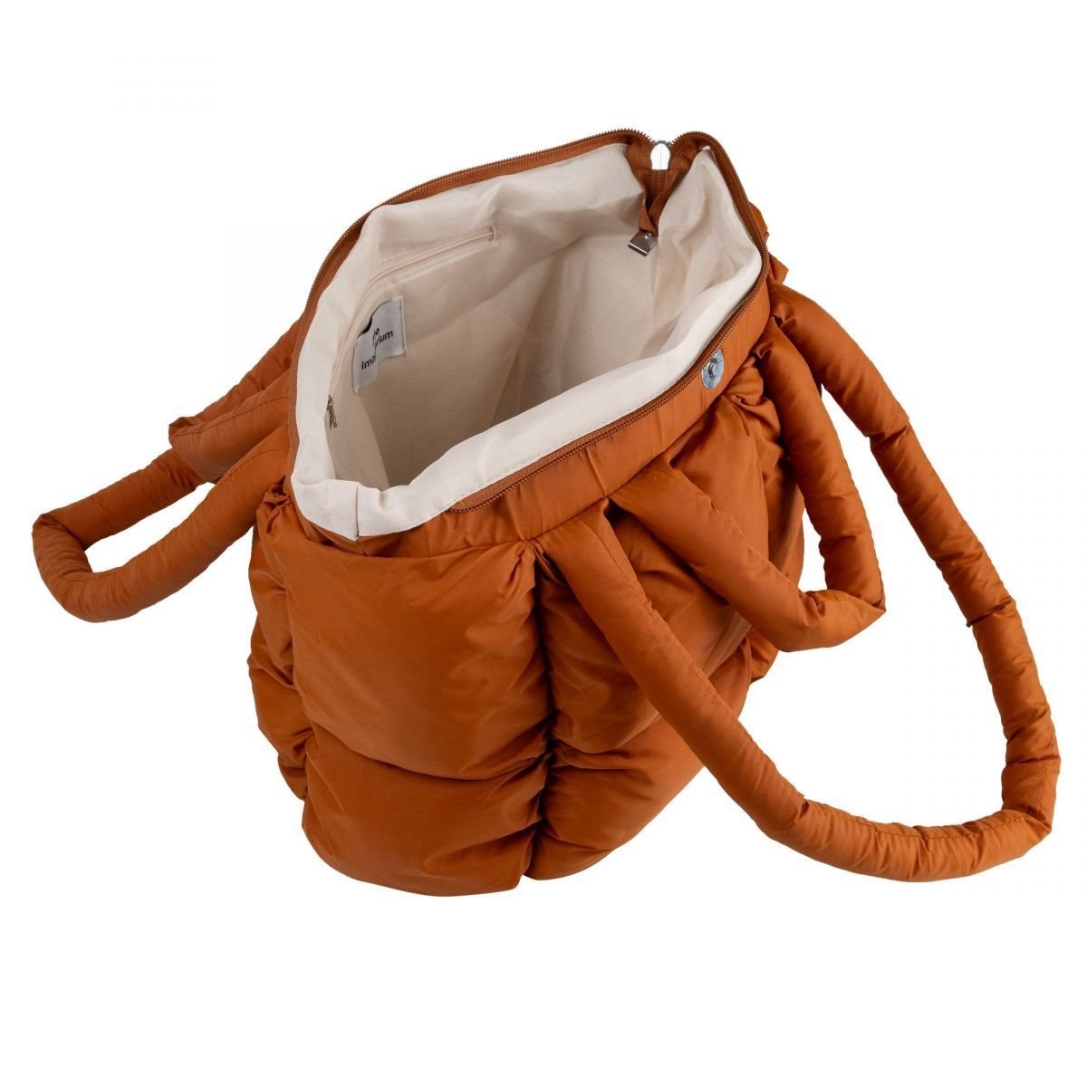 Bolsa Puffer Alças Marrom Marrom 4