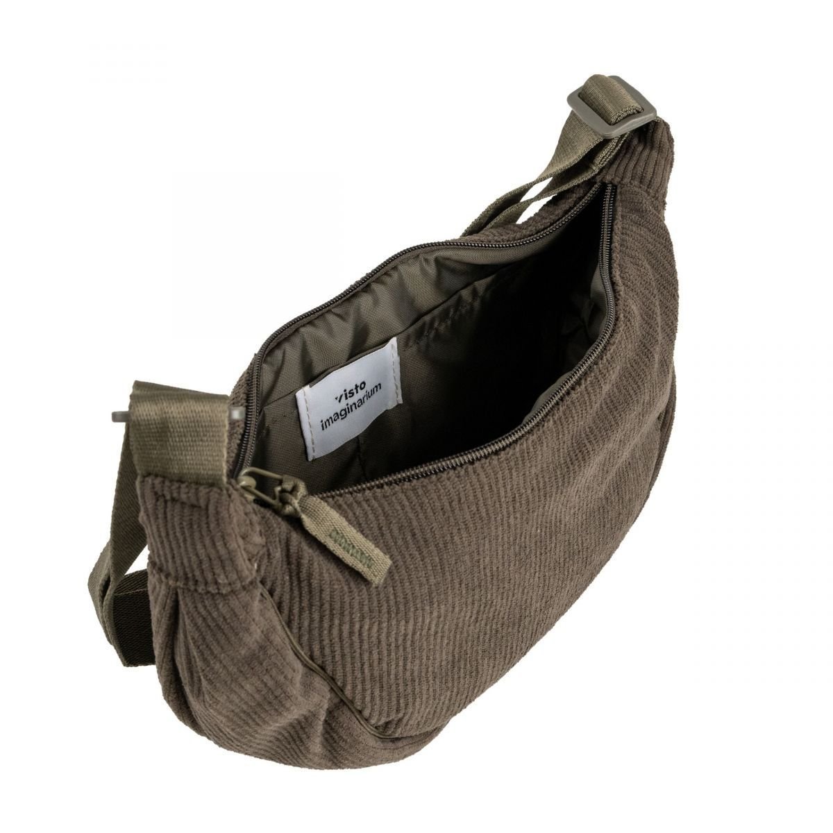 Bolsa Crossbody Cotelê Verde Marrom/Verde 3