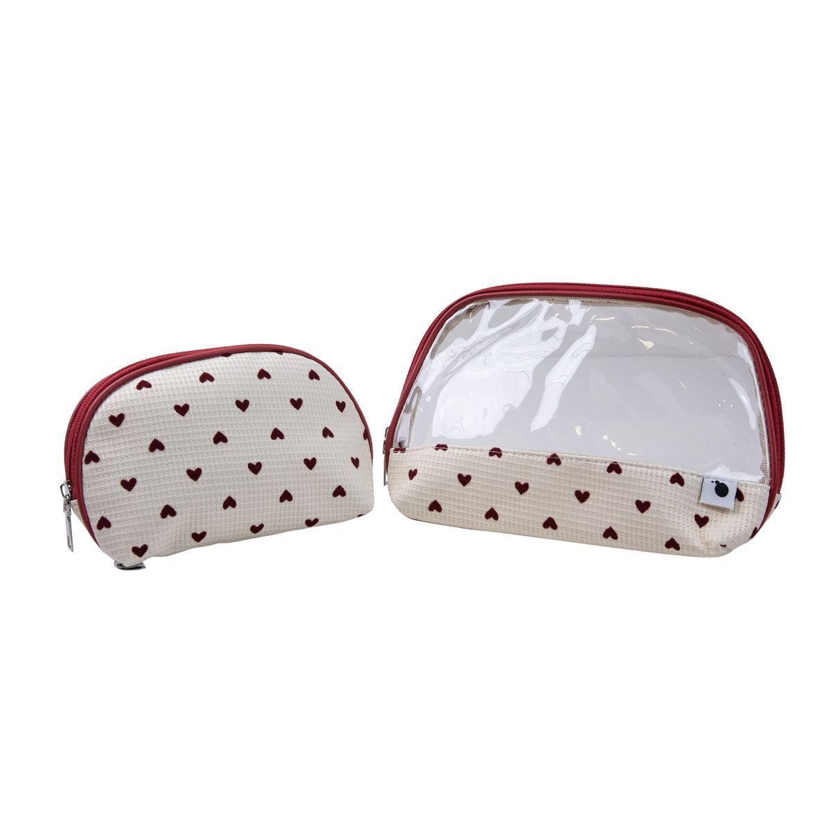 Necessaire Kit Coração Branco/Vermelho 3
