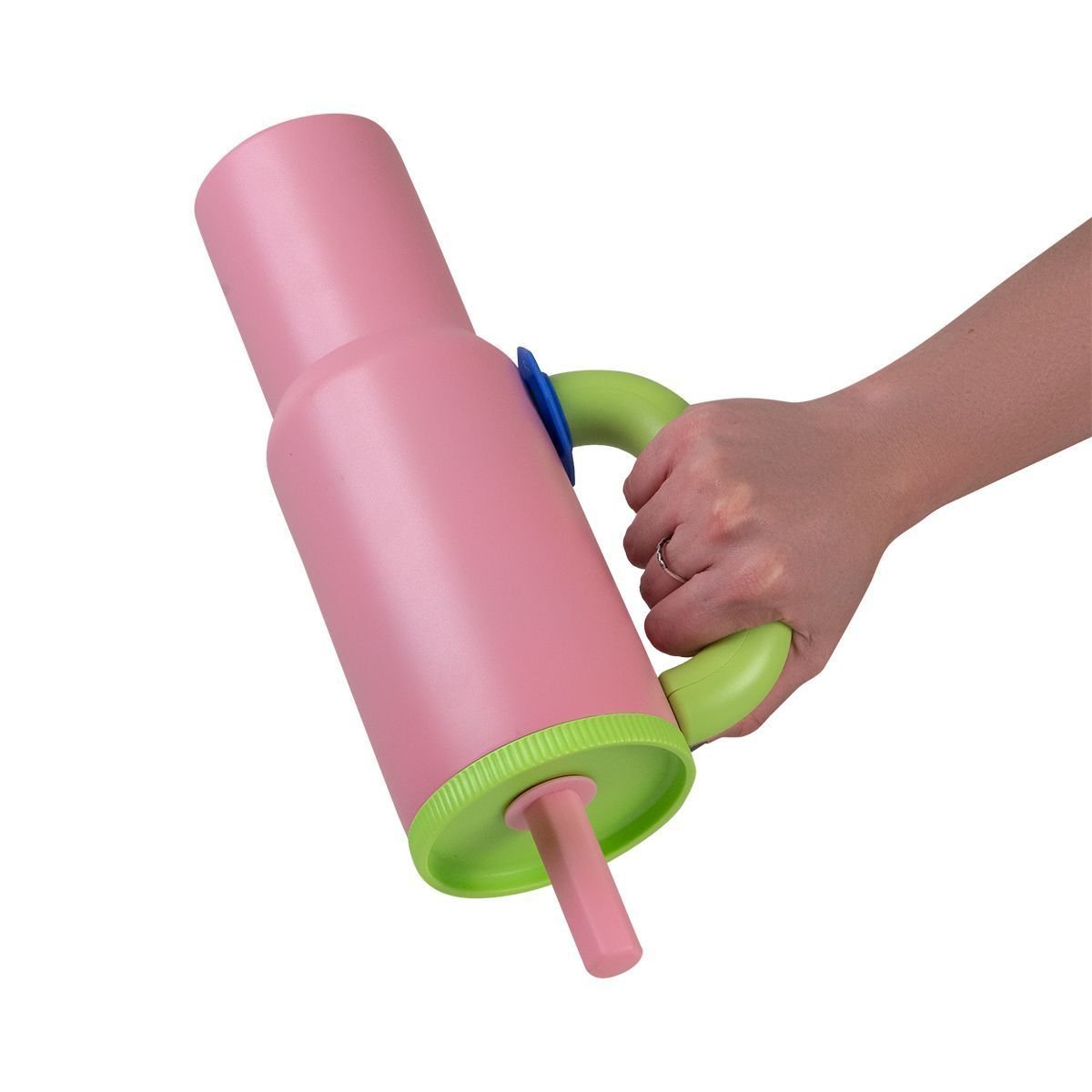 Copo Térmico Com Alça Rosa e Verde Rosa/Verde 3