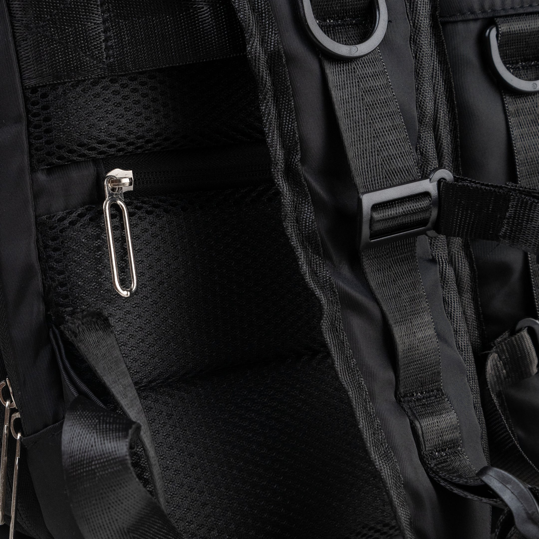Mochila Expansível Viagem Preta Preto 7