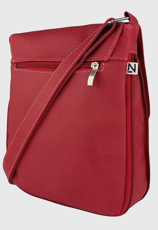 Lennas Bolsa Transversal Feminina Masculina Vermelha L012 Vermelho 3