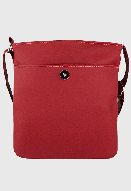 Lennas Bolsa Transversal Feminina Masculina Vermelha L012 Vermelho 4