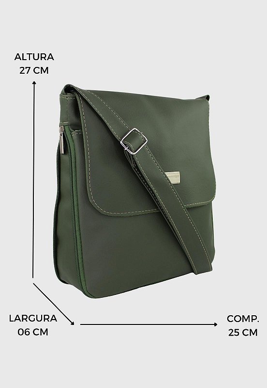 Lennas Bolsa Transversal Feminina Masculina Verde L012 Verde 2