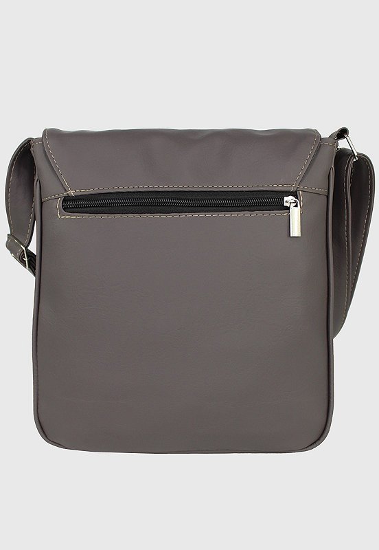 Lennas Bolsa Transversal Media Masculina Feminina Cinza L023 Cinza 3
