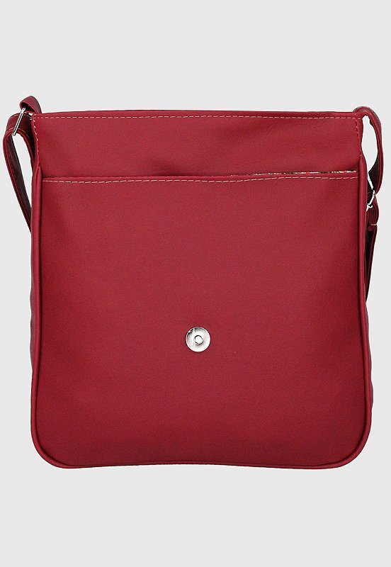 Lennas Bolsa Transversal Media Masculina Feminina Vermelha L023 Vermelho 3