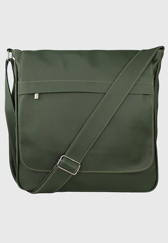 Bolsa Pasta Lennas Transversal Masculina Feminina Verde L045 Verde 1