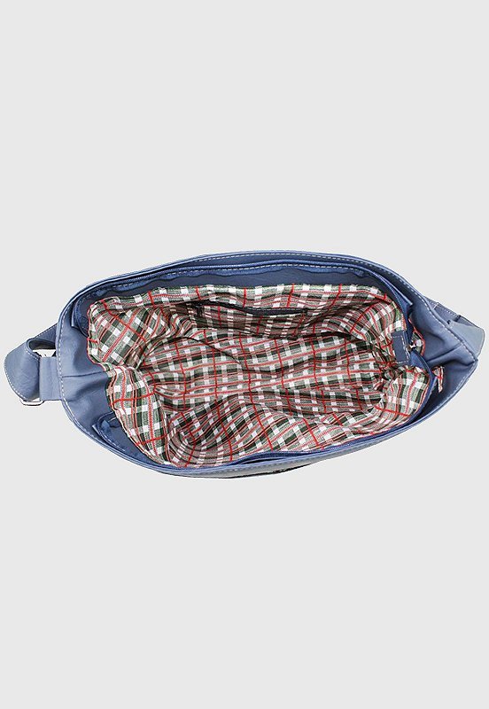 Bolsa Pasta Lennas Transversal Masculina Feminina Azul L045 Azul 5