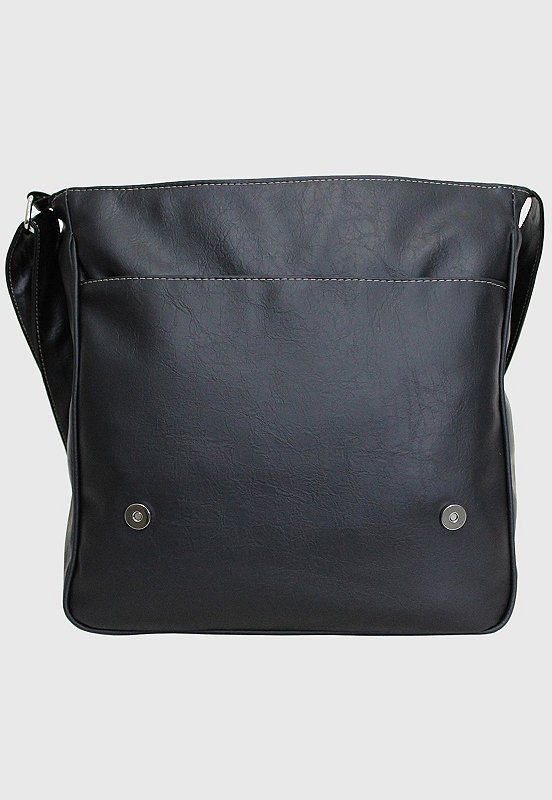 Bolsa Pasta Lennas Transversal Masculina Feminina Preta L045 Preto 4