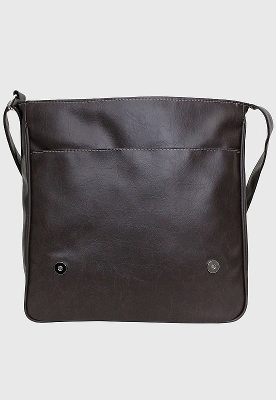 Bolsa Pasta Lennas Transversal Masculina Feminina Marrom L045 Marrom 4