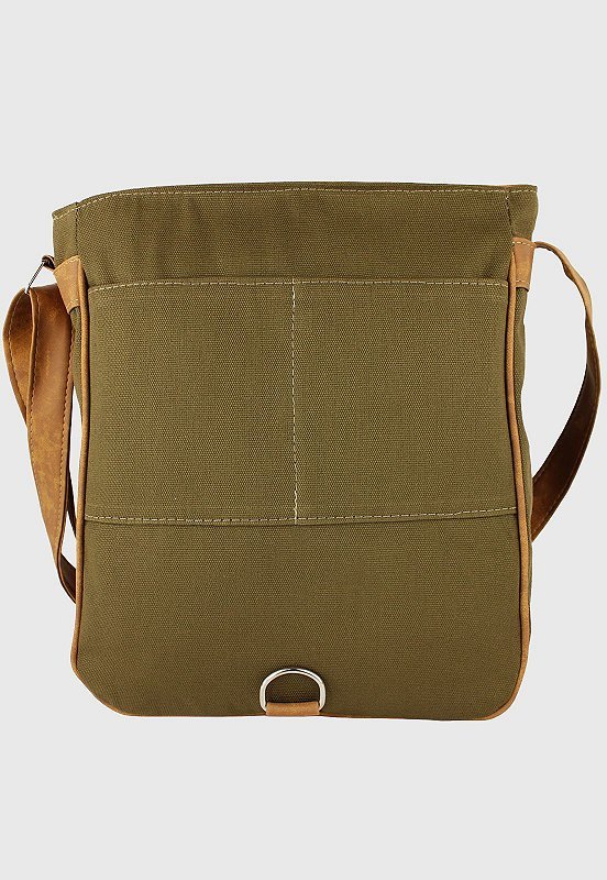 Bolsa Lennas Transversal de Lona Caqui L068 Bege 3