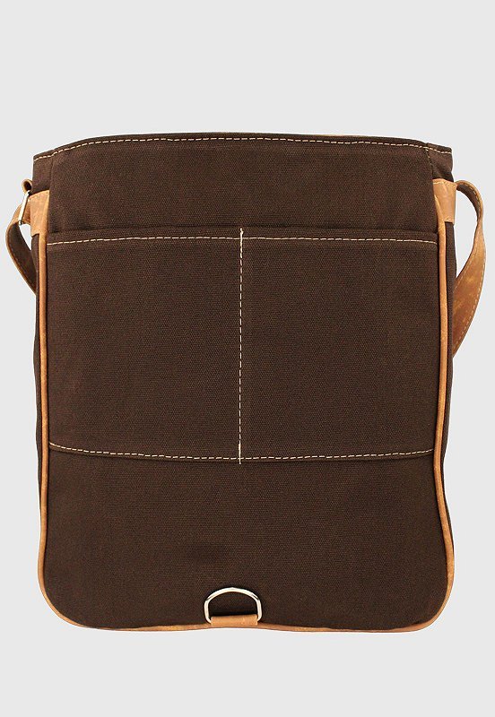 Lennas Bolsa Transversal de Lona Cafe L068 Marrom 3