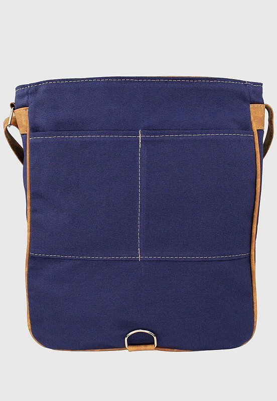 Bolsa Lennas Transversal de Lona Azul L068 Azul 3