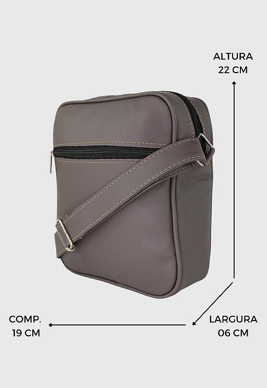 Lennas Shoulder Bag Bolsa Transversal Pequena Cinza L084 Cinza 2