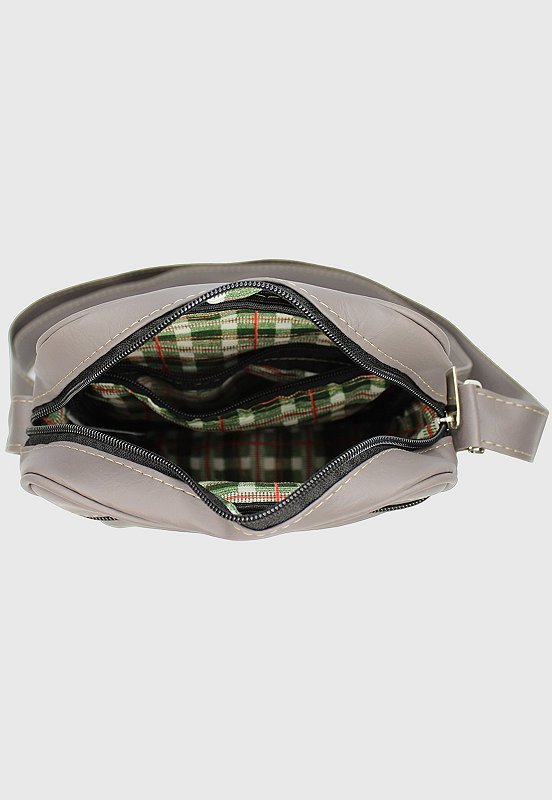 Lennas Shoulder Bag Bolsa Transversal Pequena Cinza L084 Cinza 4