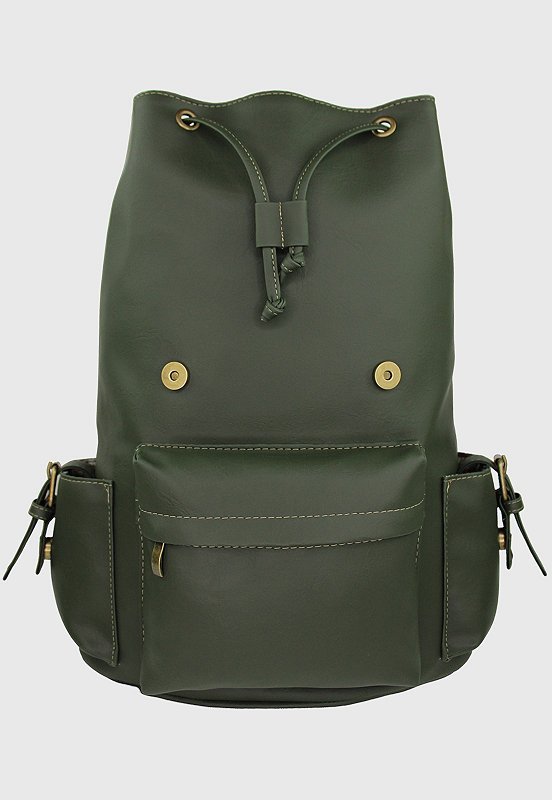 Lennas Mochila Executiva Vintage Tamanho Grande Comporta Notebook Verde 085 Verde 5