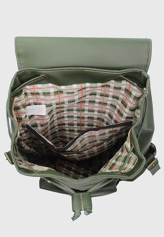 Lennas Mochila Executiva Vintage Tamanho Grande Comporta Notebook Verde 085 Verde 6
