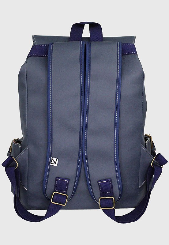 Lennas Mochila Executiva Vintage Tamanho Grande Comporta Notebook Azul 085 Azul 4