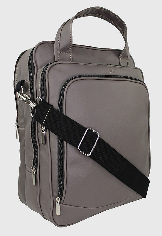 Lennas Bolsa Mochila Pasta Transversal Material Sintetico Cinza A001 Cinza 1