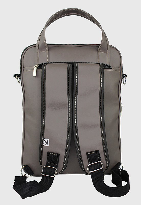 Lennas Bolsa Mochila Pasta Transversal Material Sintetico Cinza A001 Cinza 4