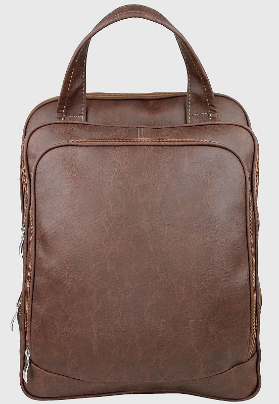 Lennas Bolsa Mochila Pasta Transversal Material Sintetico Caramelo A001 Marrom 3