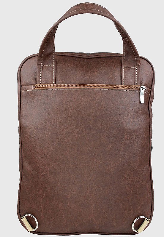 Lennas Bolsa Mochila Pasta Transversal Material Sintetico Caramelo A001 Marrom 5