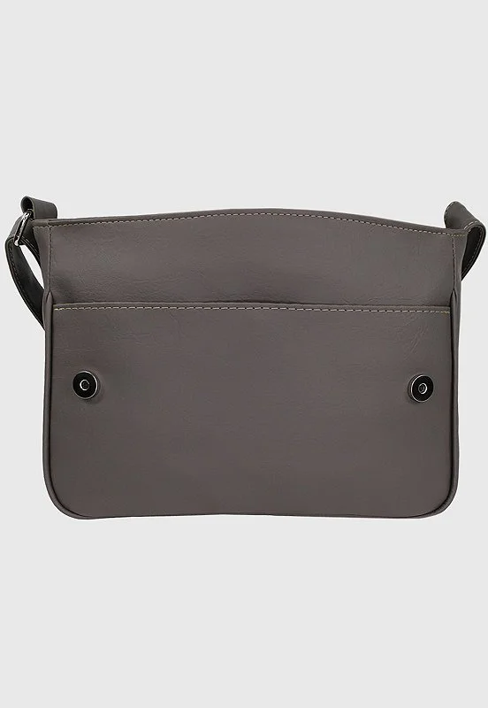 Lennas Pasta Mini Carteiro Bolsa Transversal Cinza A004 Cinza 4