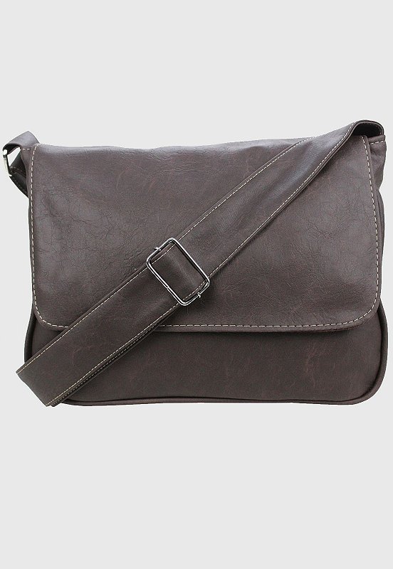 Lennas Pasta Mini Carteiro Bolsa Transversal Marrom A004 Marrom 1