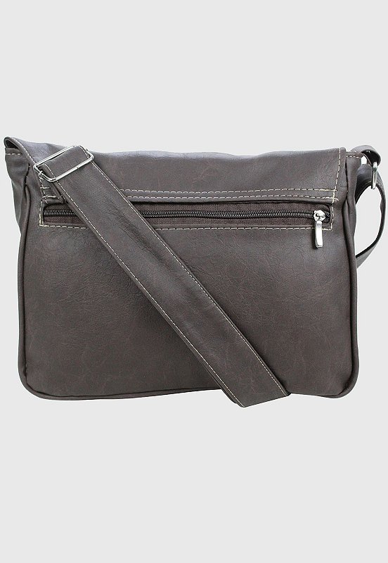 Lennas Pasta Mini Carteiro Bolsa Transversal Marrom A004 Marrom 4
