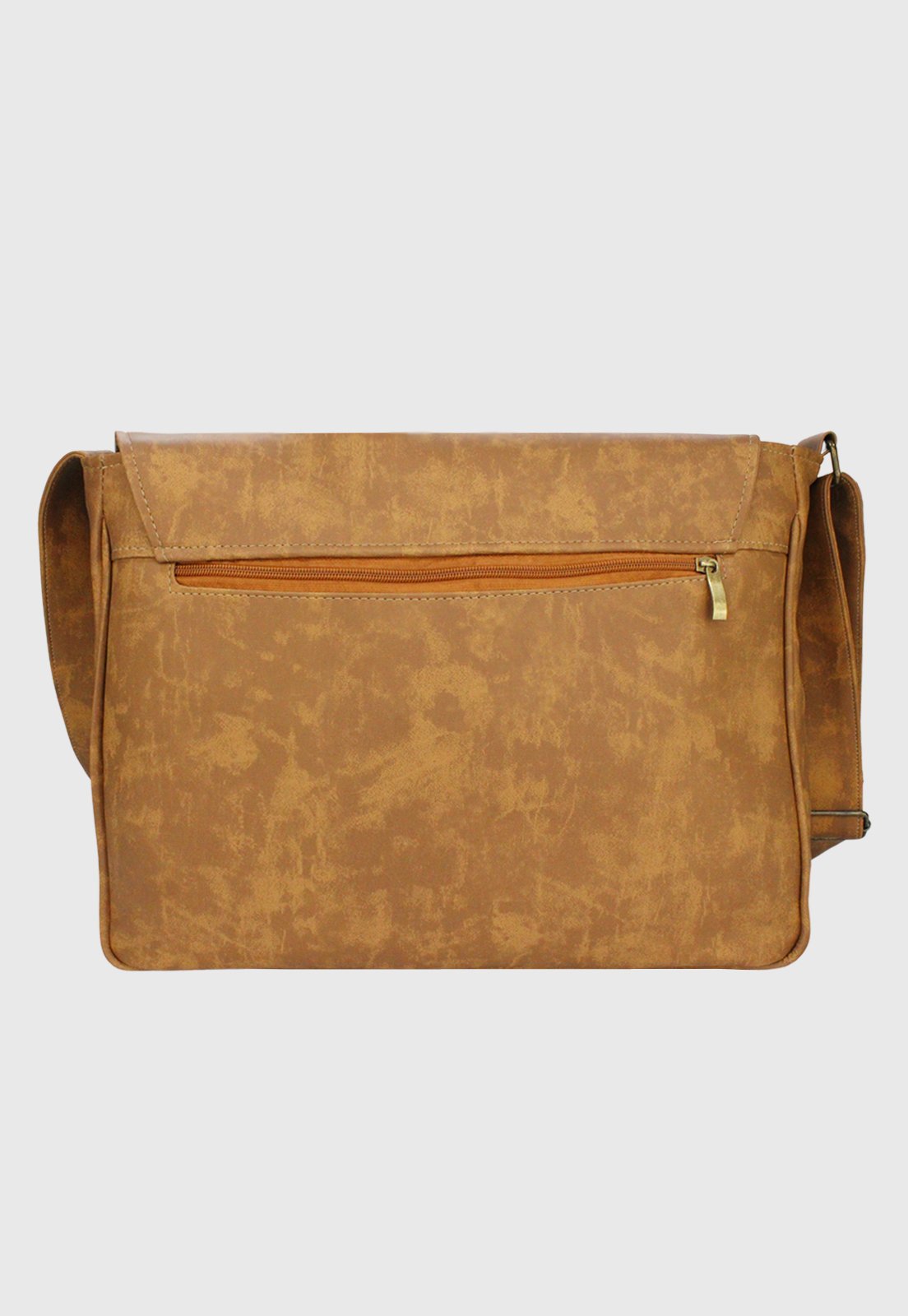 Lennas Bolsa Pasta Carteiro Vintage Caramelo A006 Bege 3